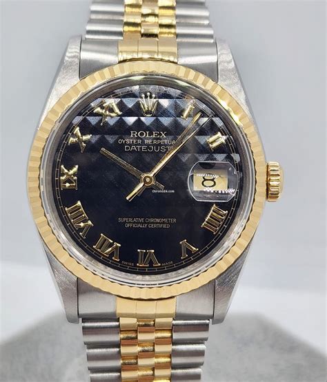 black pyramid dial rolex|Rolex 16233 diamond.